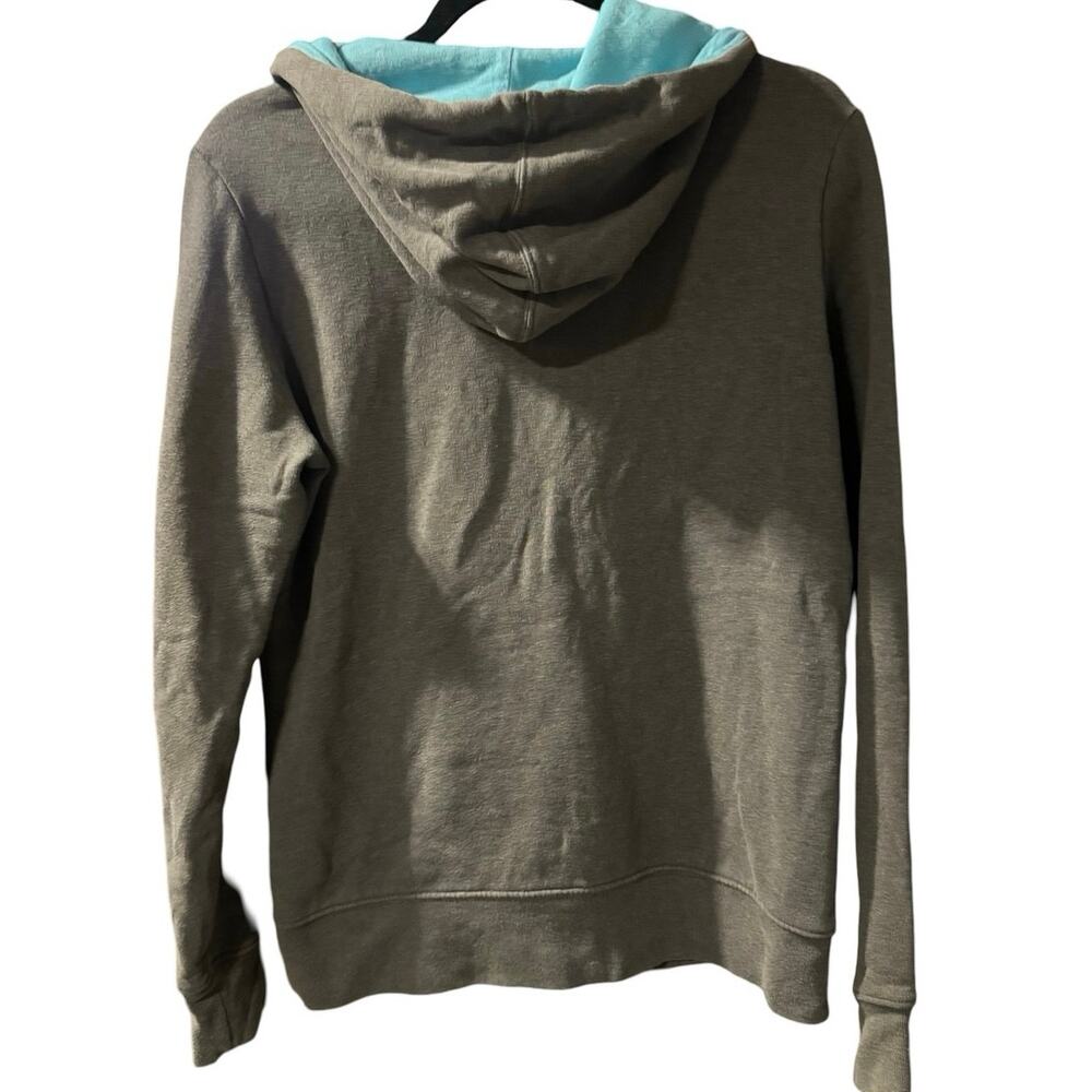 The North Face M Medium Women's hoodie jacket gray Purple logo pullover top - Picture 6 of 6